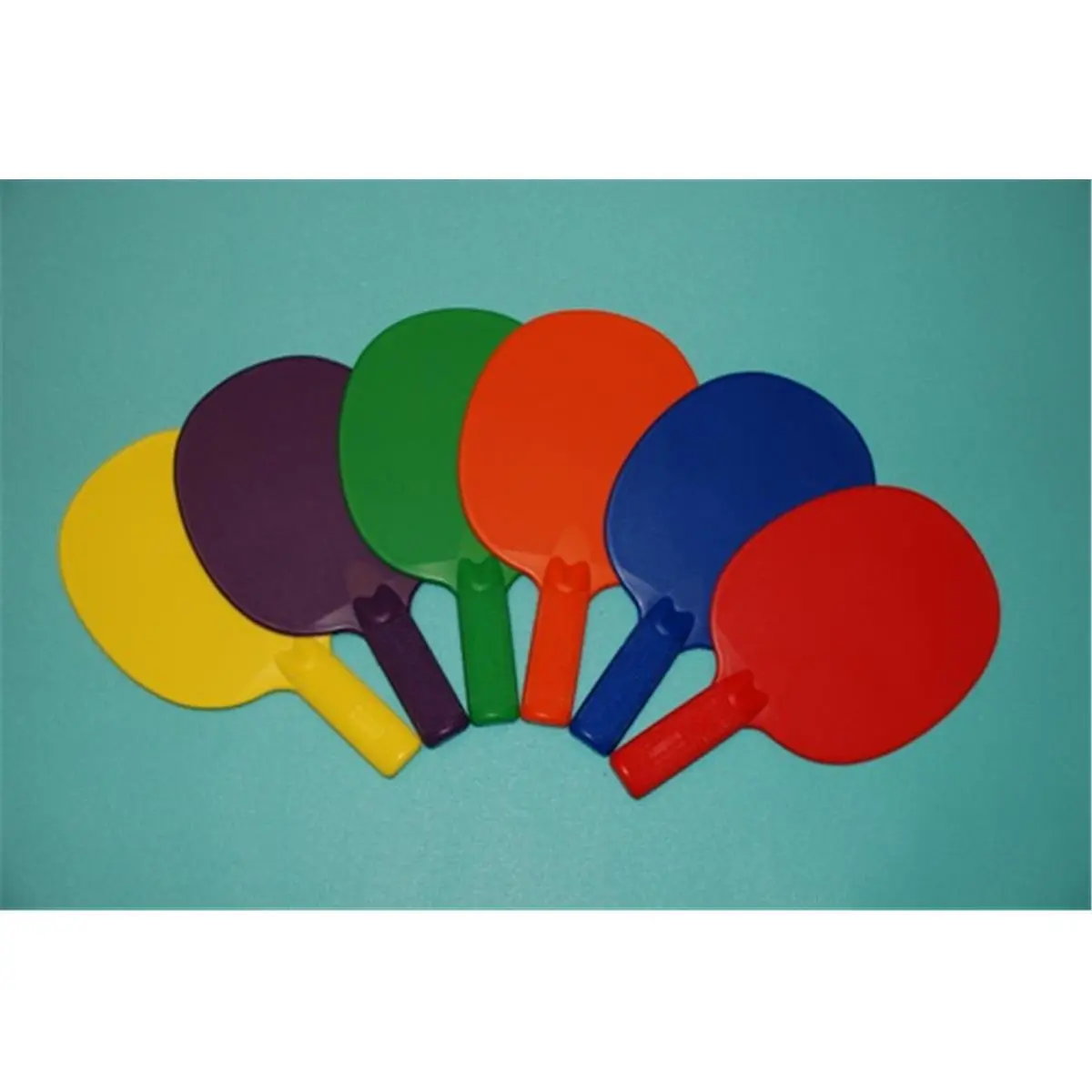 212 MAIN Sports Rackets, 6-Color Peel-Proof Plastic Table Tennis Racket Set for Physical Education and Fast Play