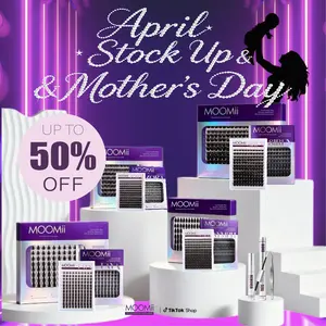 MOOMii Lash Collection DIY Lash Clusters Kit & Lash Only – Long-Lasting Lashes with Bond & Seal, D Curl 8–18mm Ultra-Soft Thin Band, Lightweight & Waterproof, Natural to Voluminous Styles, Beginner-Friendly At-Home Lashes, Clean Girl to Glam Makeup Gift