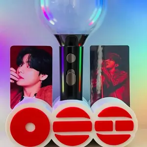 Light Stick Holder with Photos Card Slots on Sides for Fans
