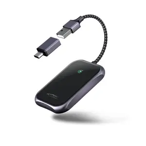 Wireless Carplay Adapter，Upgrade Plug BluetoothCar Adapter for iPhone Compatible withCars from 2015, Low Latency Wireless Upgrade Plug & Play