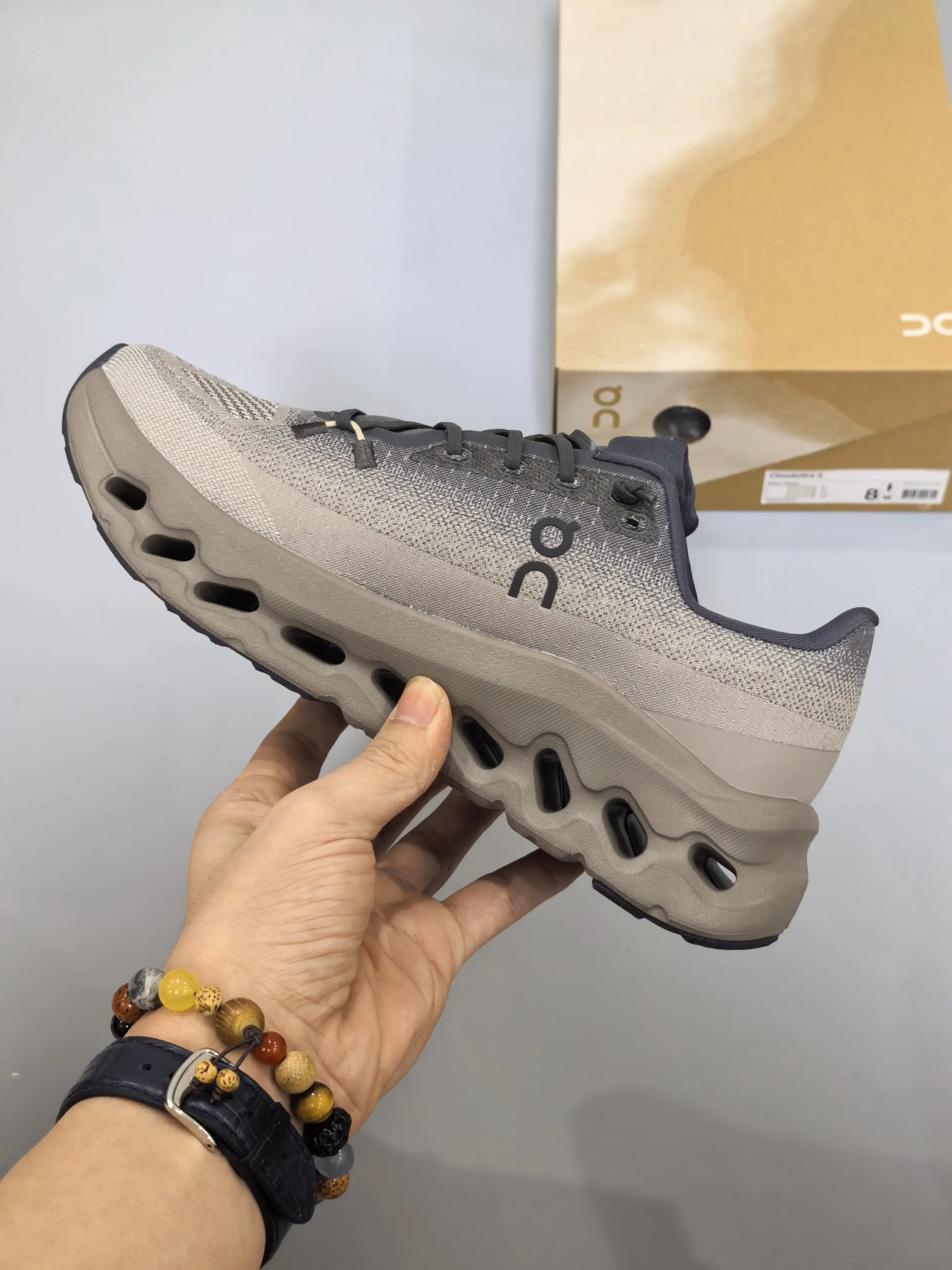 Gradient Grey Mesh Running Shoes Hollow Cushion Sole Breathable Shock Absorbing Athletic Sneakers For Jogging Fitness Daily Sports