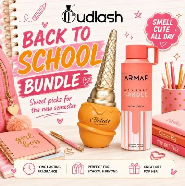 Back to School Oudlash Bundle | Odyssey Candee Body Spray + Gelato Mango Tango | Unisex Fragrance | 100ML - 3.4Oz | Eau De Parfum | Strawberry- Raspberry, and Peach