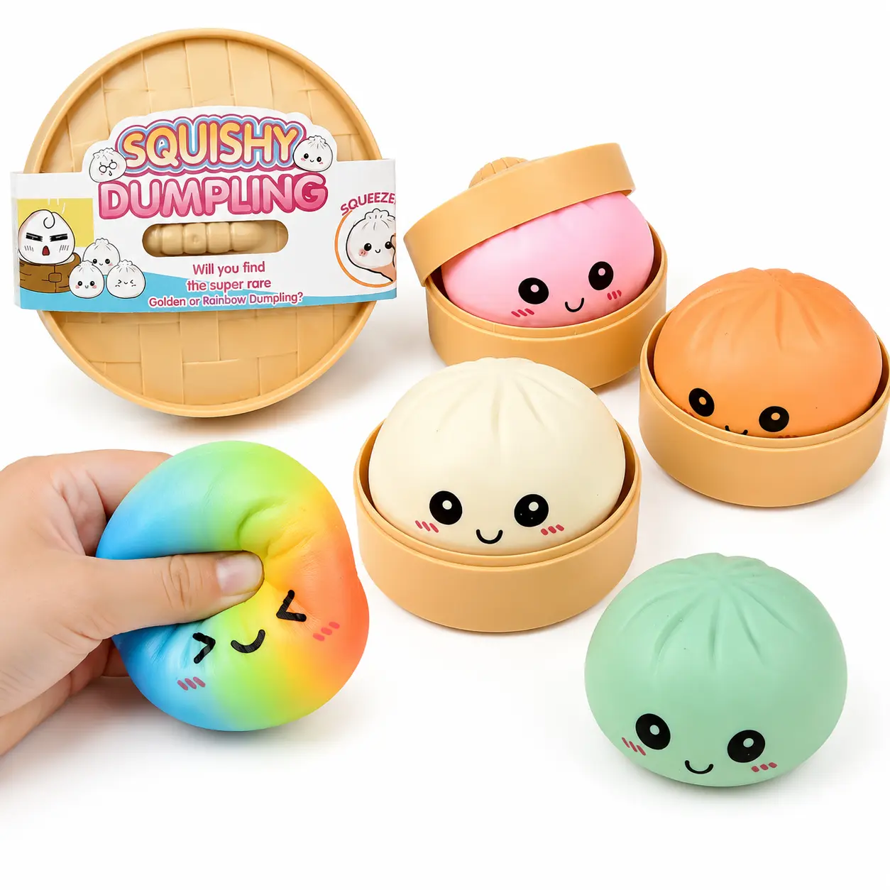 unboxing surprise Rainbow glitter Galaxy big stuffed bun real Dumpling Squishy mystery slow rise Toy, Kawaii Fidget Toy,dumpling sviral super squishies Soft TPR material adult Stress Relief rebound Sensory Toy, Cute Easter Basket kid Gift box exchange