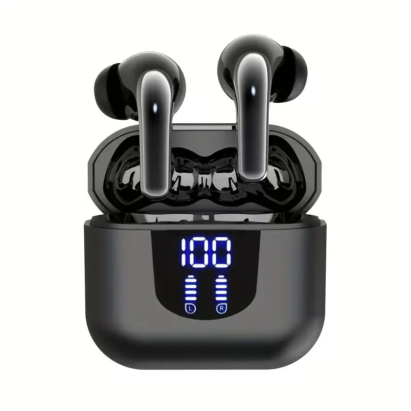 HEARNICE Wireless Earphones, Bluetooth 5.4 Earphones, 13mm Speakers, Extra Long Play Time, Type-C Fast Charging Box, Stereo Bluetooth In-ear Earphones, Suitable for iPhone and Android In-ear Earphones, Gaming Business Sports Earphones with Microphone. Aud