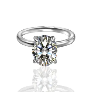 [ # 37](Rita) Synthetic Moissanite  Fashion Jewelry Ring