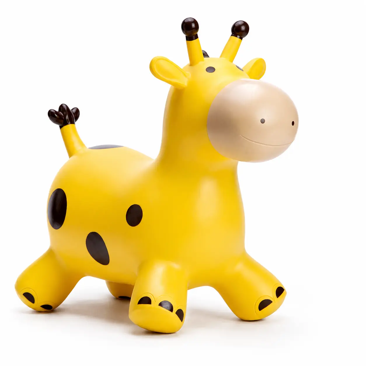 Cute Unisex Inflatable Giraffe Bouncy Hopper Ride-On Toy for 12M+ Toddlers, Animals & Nature Themed, Indoor-Outdoor Active Play Gift for Energy Burning, Balance Building