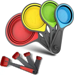 8 pieces Collapsible Measuring Cups and Spoons set Kitchen Utensils