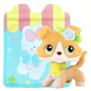 Mini Pet Shop Collie Collectible Dolls, Cute Accessories Included, Perfect for Birthday, Christmas, Halloween Gifts, Ideal for Lps Fans