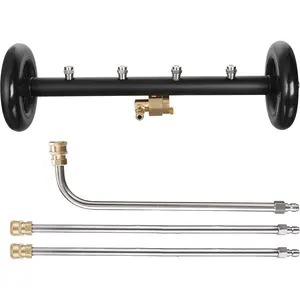 Dual-Function Cleaner,Surface Cleaner for Pressure Washer, 16 Inch, Underbody Car Wash with 3 Pieces Extension Wand, 4000 PSI