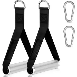 Aluminum Alloy Cable Machine Handles, Exercise Handles D Handle Cable Attachments for Gym, Durable Cable Machine Attachment for Cable Crossover Training