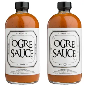 Ogre Sauce 2-Pack Craft BBQ Sauce - Flavor- perfect blend of South Carolina mustard, Western North Carolina tomato, and Eastern North Carolina vinegar