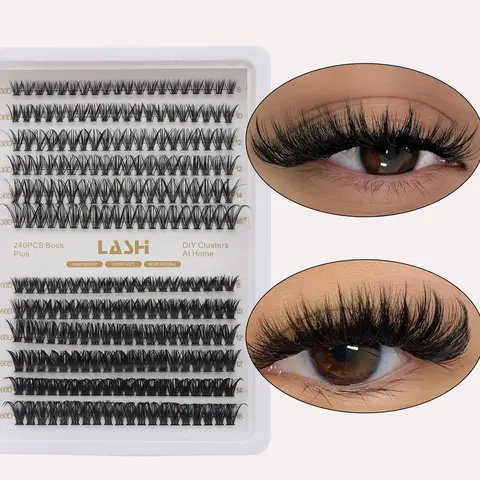 Individual False Eyelashes, 1 Box Natural Look Eyelash Extensions, Self Grafting Curl Eyelashes, Eye Makeup Enhancement False Eyelashes for Women & Girls, DIY Eyelash Extensions, Cosmetic Eyelash Extension, High Quality Eyelashes, Fake Lashes