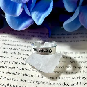 Adjustable Custom Initial Infinity Ring
