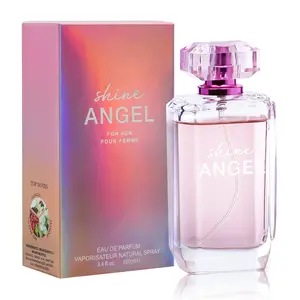 Shine Angel 3.4 fl Oz Women's Eau De Parfum Spray Long Lasting Perfume with Vanilla Jasmine & Red Berries Flavor Perfect for Dating Daily Life Parties Gift Giving Regular Edition
