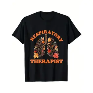 Men's 100% Cotton Short-Sleeve Round Neck Fitted Casual Top, Fall Vibes Lung Pumpkin Autumn Graphic Tee, Gift for Men Women, S-XXXL Black Y2K Oversize Double Print Demon Slayer Merch Oversized Crewneck Menswear Tshirt