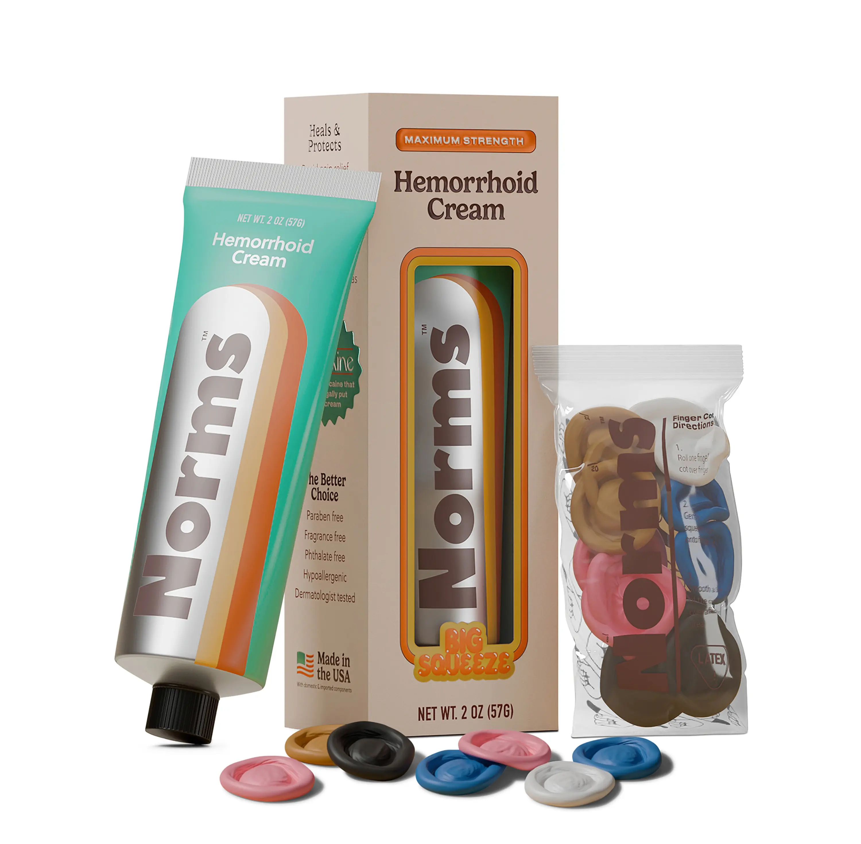 Norms Hemorrhoid Cream: Maximum Strength Healing for Rapid Pain Relief Reduces Swelling and Provides Lasting Protection with Phenylephrine HCL, Aloe & Glycerin