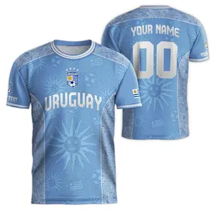 Customized Personalized Uruguay Soccer Jersey for Men - Custom Name Retro Players Jersey