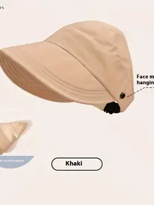 Summer Hollow Top Hat for Women, Face-Slimming Quick-Dry Ponytail Holder, Versatile Baseball Cap, Stylish and Comfortable