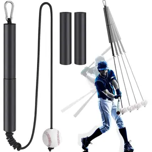 Baseball Softball Hitting Trainer, Batting Swing Trainer for Baseball & Softball, Baseball Training Aid for Hitters, Softball Batting Aids System, Combines Tee & Front Toss Into One Easy Drill