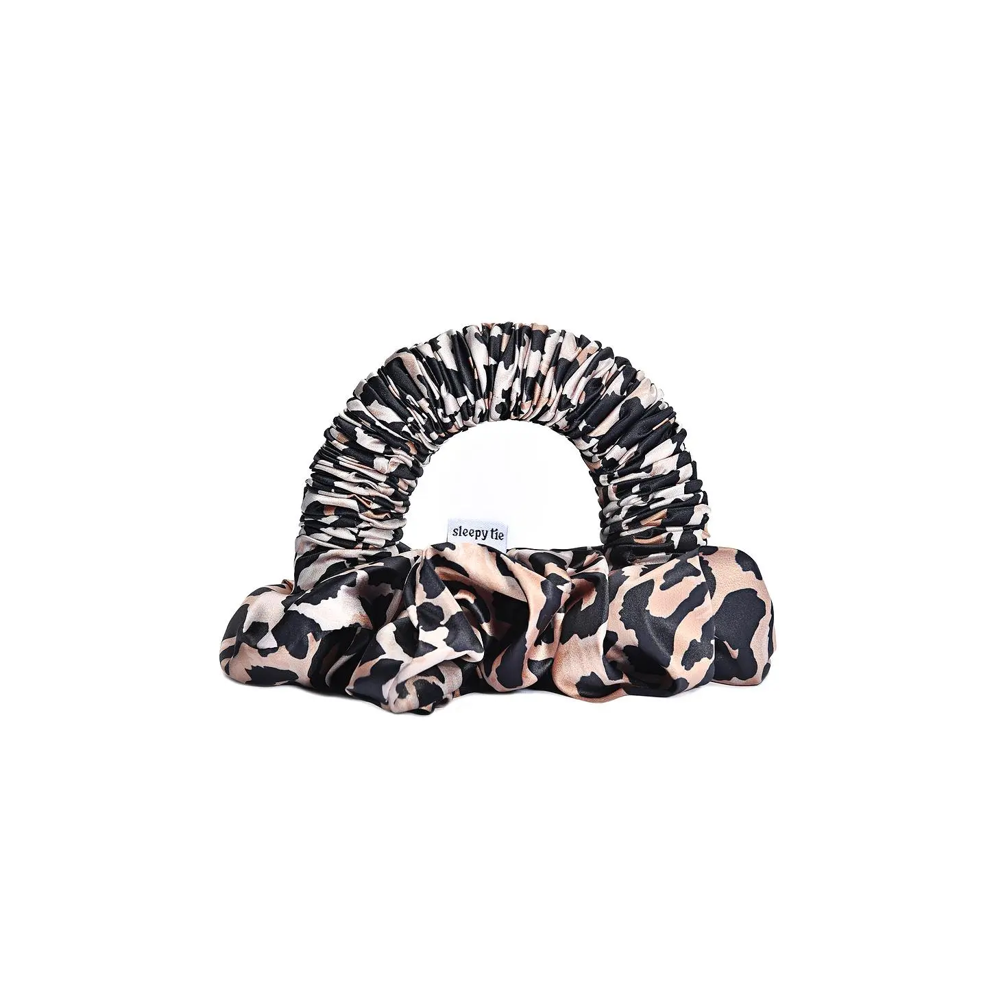 Large Cheetah Print Hair Tie - Ideal for Ponytail Hairstyle, Morning Routine, Enhances Blowout, Reduces Bedhead, Works for Dry Hair