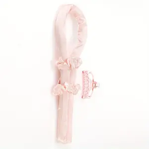Heatless Curling Rod Headband No Heat Silk Curls Ribbon Hair Rollers Sleeping Soft Headband Lazy Hair Curlers Hair Styling Tools Heatless Blowout Rods