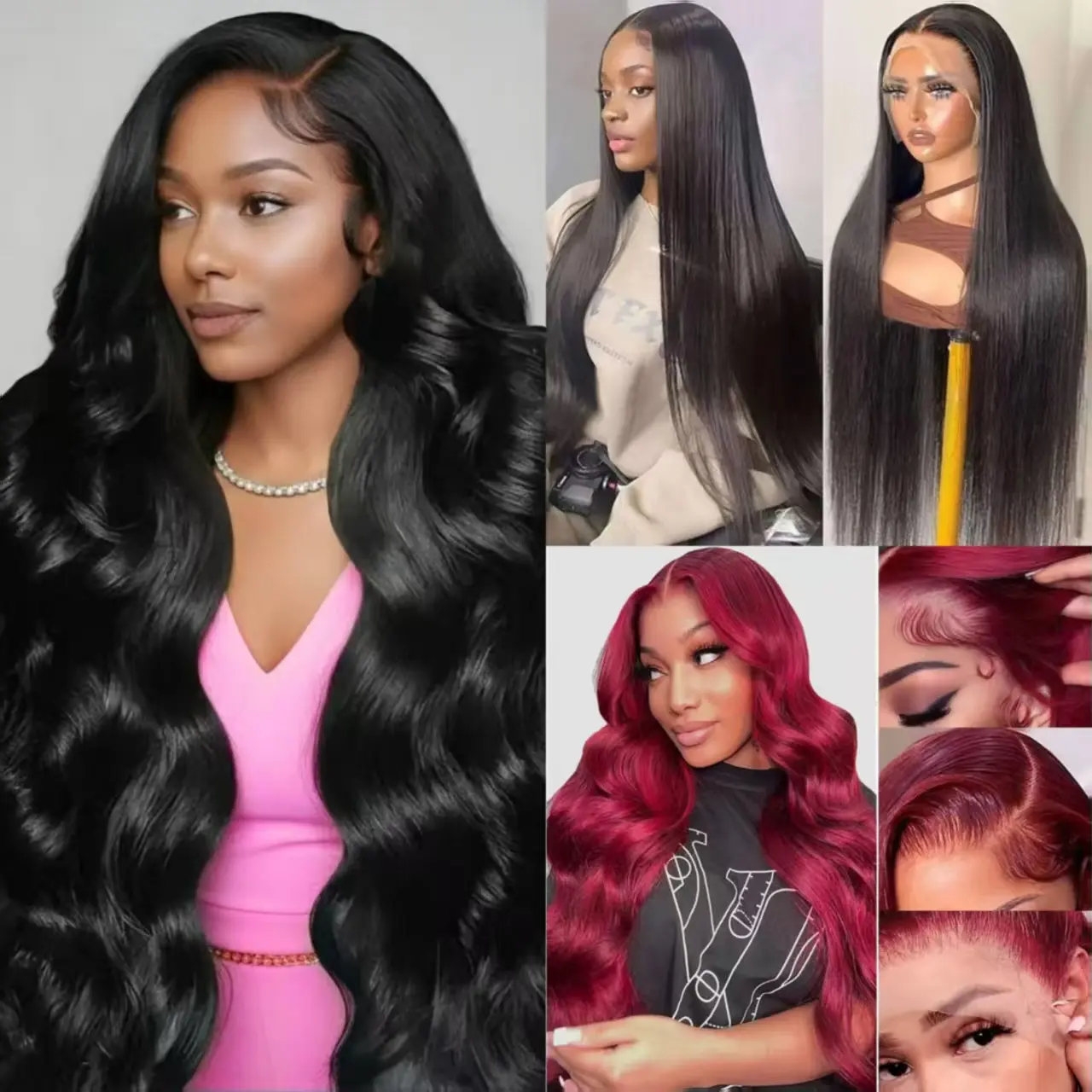 [Combo sale 26"&22"&22''] ‘’ get 3 wig‘’ Body Wave 13x4 Lace Front Wigs Human Hair with Baby Hair 180% Density Human Hair Wigs for Black Women
