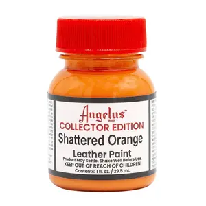 Angelus Collector Edition Shattered Orange, Acrylic Leather Paint, Flexible Shoe Paint