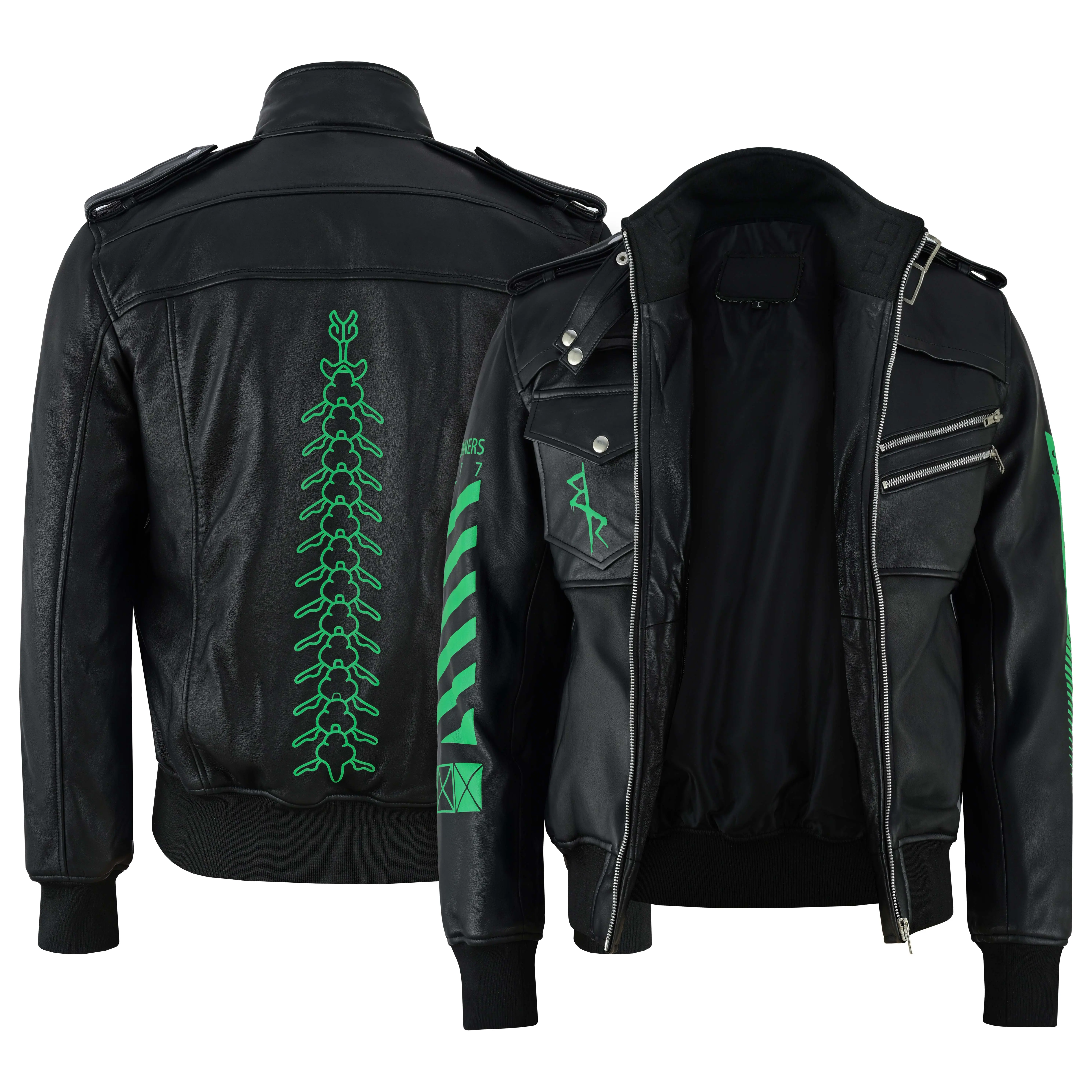 Cyberpunk Edgerunners David Martinez Style Leather Jacket with Hood -  Zipper, Menswear, Cosplay, Anime, Gaming, Best Gift