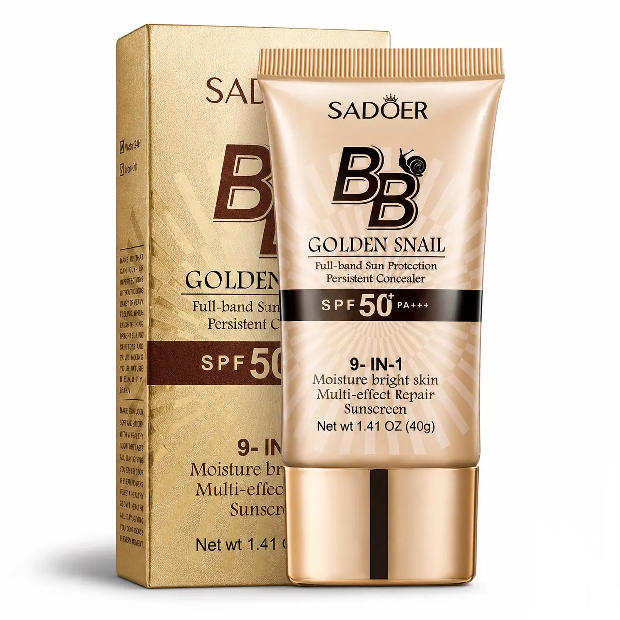 High-coverage waterproof snail BB cream matte finish,long-lasting moisturizing and oil control, creates a naturalmakeup look, refreshing and non-greasy, perfect formakeup beginners, a great gift for Mother's Day,Christmas, and Valentine's Day.
