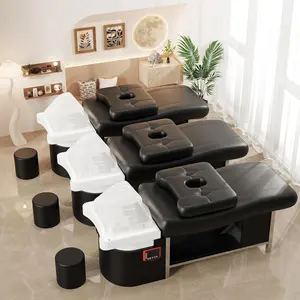 Baasha All-in-One Head Spa Bed  Shampoo Bed with Steaming & Water Circulation, 7-Color Light Therapy, Memory Foam Massage Table & Facial Bed - Luxury Salon Station! ‍️