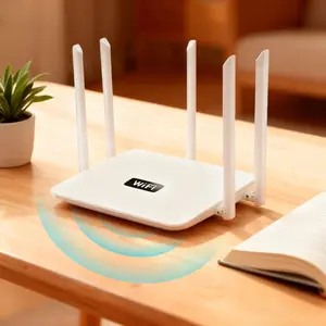 5-Antenna WiFi Router,Wireless Router,Whole Home Coverage up to 5,000 Sq. ft and 90 Devices,Wireless Internet Router for Homes with Gaming,Streaming,Game Essentials,Gifts,WiFi Hotspot Router