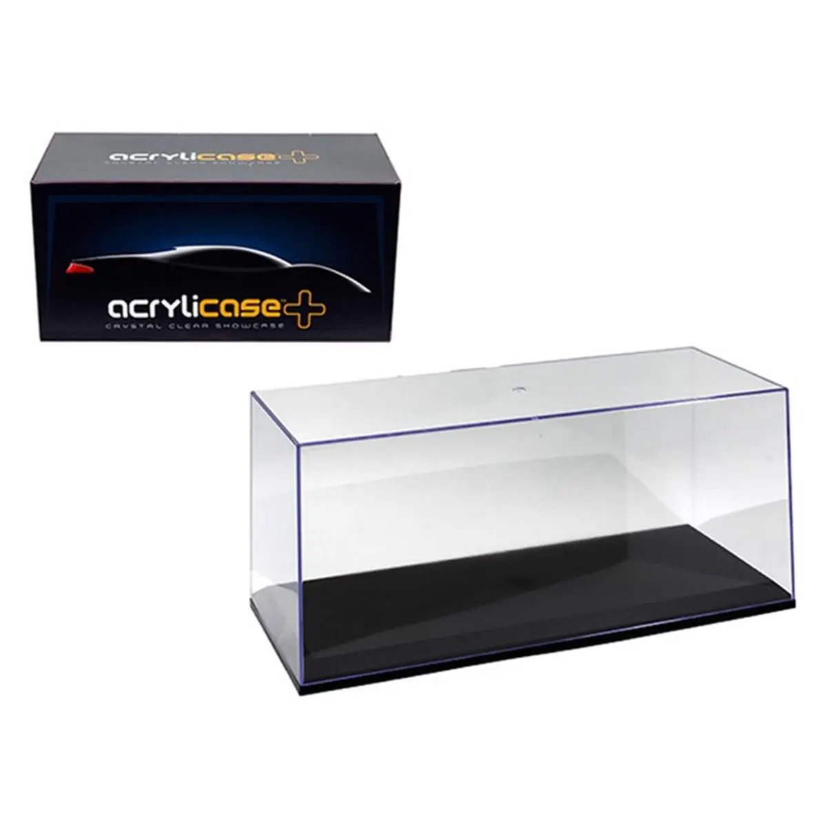 Illumibox 14003 Collectible Display Showcase, Black Base, for 1-18/1-24 Scale Models, Figures & Collectible Figurines