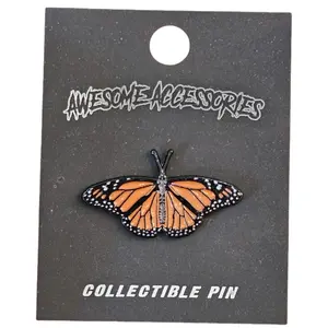 Monarch Butterfly Soft Enamel Pin - Premium Gloss Finish, Durable & Customizable for Hats, Backpacks, and More, Customizable Options Available