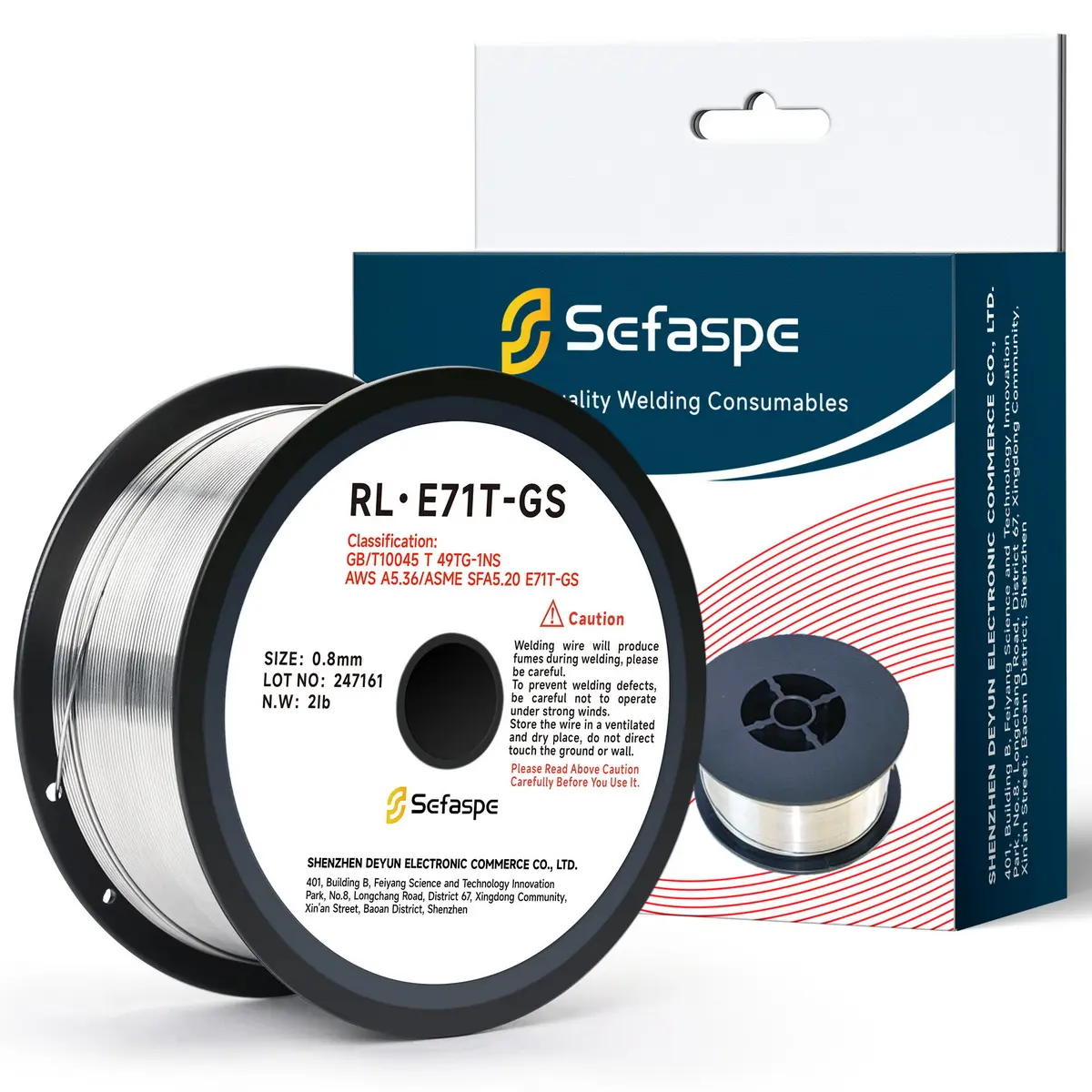 Flux Core Welding Wire, E71TGS Mild Steel Gasless Low Splatter Mig Wire for All Position Arc Welding Consistent Results
