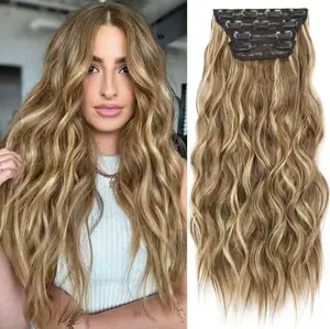 [Plodon] 24/20/16-Inch 4-Piece Set (4/3/2/2 Clips) — Volumizing Hair Extensions. Natural & Seamless: Invisible Edges, Undetectable Look; Comfortable Wear: Pressure-Free Fit; Natural Volume: Adds Fullness & Body; Perfect for Spring & Summer. tiktokshopspri