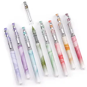 Writech Multi Colored Liquid Ink Rollerball Pens 0.5mm Extra Fine Point Tip Rolling Roller Ball Pen 8ct Assorted Colors