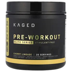 Kaged Elite Series, Pre-Workout, Stimulant Free, Cherry Limeade, 1.43 lb (650 g)