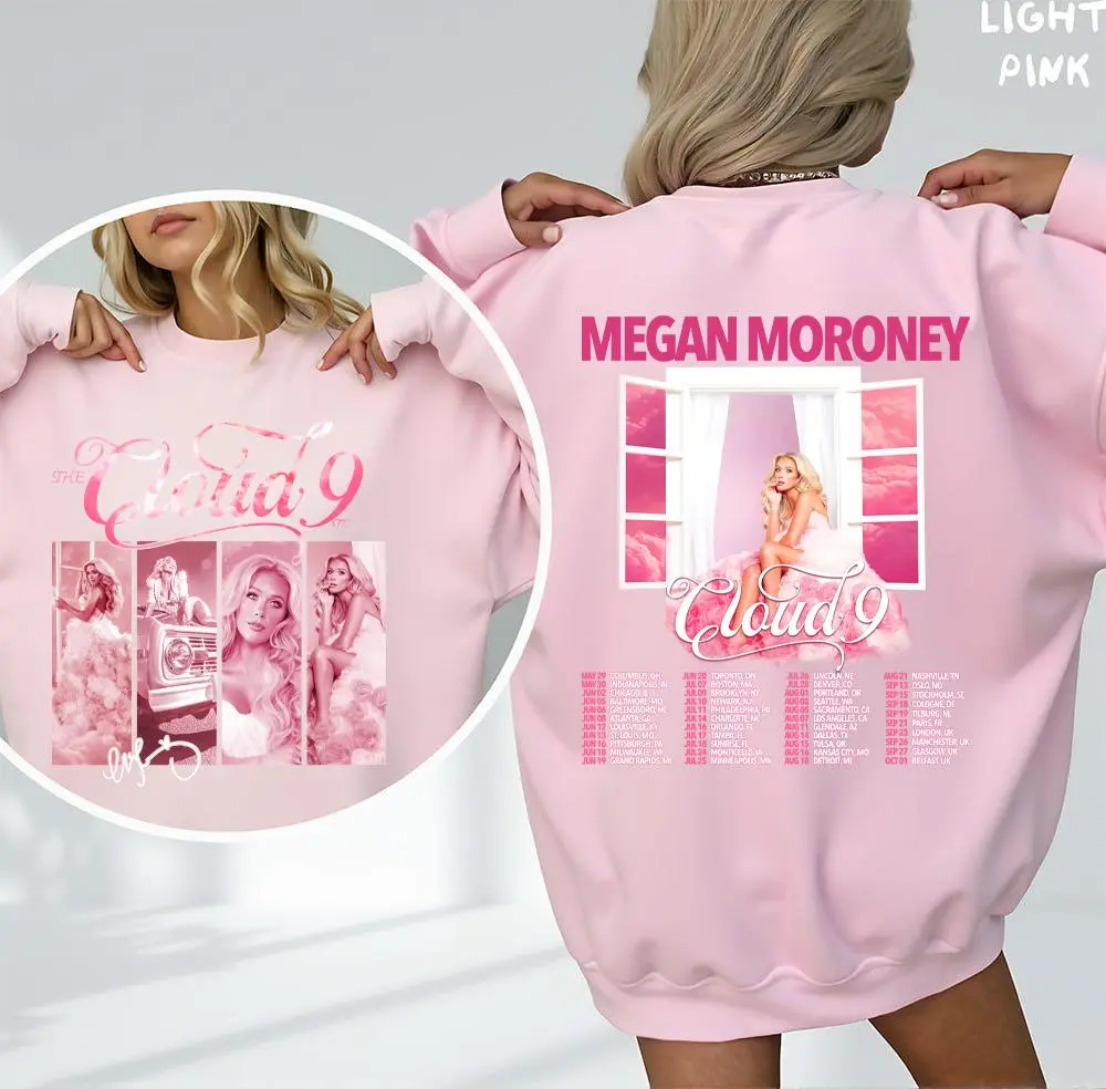 [SALE 60%]Megan Moroney Cloud 9 Shirt Megan Moroney Tour 2026 Vintage, Shirt, Sweatshirt, Hoodie