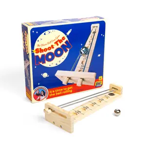 Shoot The Moon By Relatable, Exciting Strategy Moon Ball Games For Easter Family Gatherings, Balance Game For Kids, Includes 1 Metal Gravity Ball, 1 Shoot The Moon Structure, Easter Basket Gift