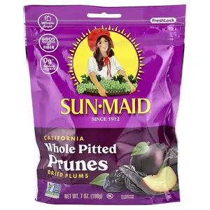Sun-Maid California Whole Pitted Prunes, Dried Plums, 7 oz (198 g)