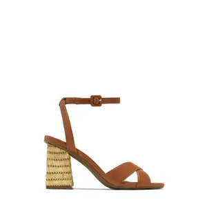 Punta Cana Block Heels - Chestnut