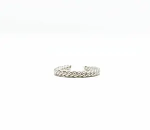 Swirl Band Toe Ring .925