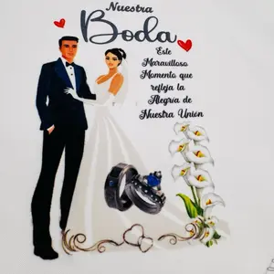 Nuestra Boda 12pcs Water Absorbent Wedding Napkins 10x10 Inches 100% Polyester Hermosos Recuerdos de Boda Tableware Cutlery