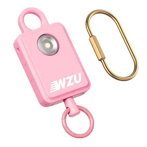 ‌WZU Recordable Personal Safety Alarm Self Defense Alarm- FCC Certified Self Defense Alarm with 2 Emergency Modes - Rechargeable LED Strobe for Women/Men/Children/Elderly - Jogging/Night Running/Travel