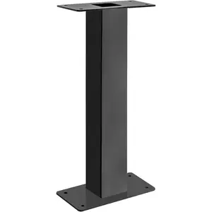 Oasis 28" H Pedestal Galvanized Steel Mailbox Post, Compatible with Code H, K, 5106B, Black
