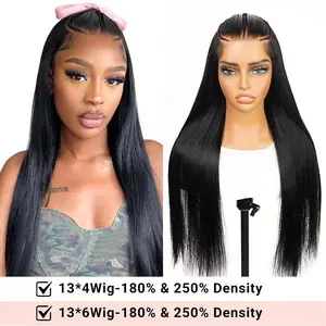 [Spring 2026] Alipearl Hair 250% Density 13x4 Lace Frontal Wig Glueless Pre Braided Straight 13x6 Lace Front Wig Stylist Wig Pre Cut Pre Styled