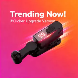 2026 Rechargeable Automatic Clicker for Smartphone with Built in Battery 99 Speed Settings Smart Trigger for Gaming Apps Shopping Rewards and Live Streaming Likes Black