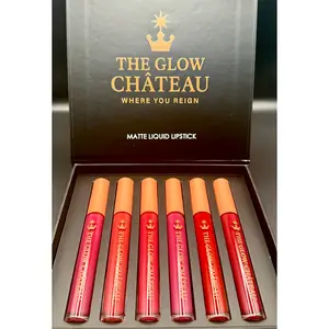 Royal & Rich Matte Lipstick Set - Six Richly Pigmented Matte Lipsticks for Bold Color & Smooth Velvet Finish - Waterproof & Long-Lasting Wear - Create Custom Shades & Ombre Effects