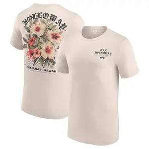 Men's Sand Max Holloway  318 Hibiscus T-Shirt - 100% Combed Cotton, Oversized Fit, Eco-friendly DTG Print, Soft Breathable Fabric