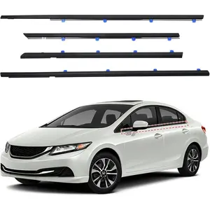 Honda Civic 2012-2015 4-Door Sedan Weather Stripping Molding Trim Belt Replacement Parts Durable Materials High Quality Easy Install